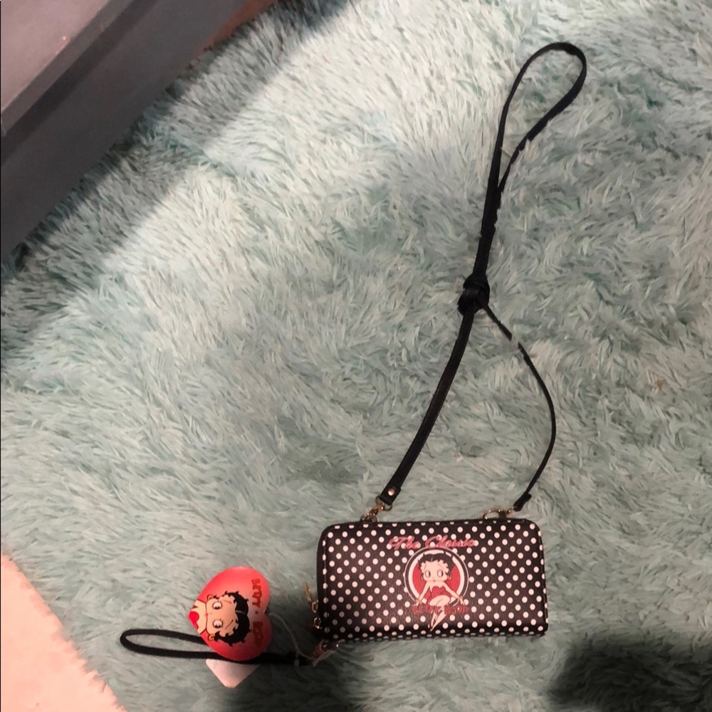 Betty Boop Polka Dot Wristlet
